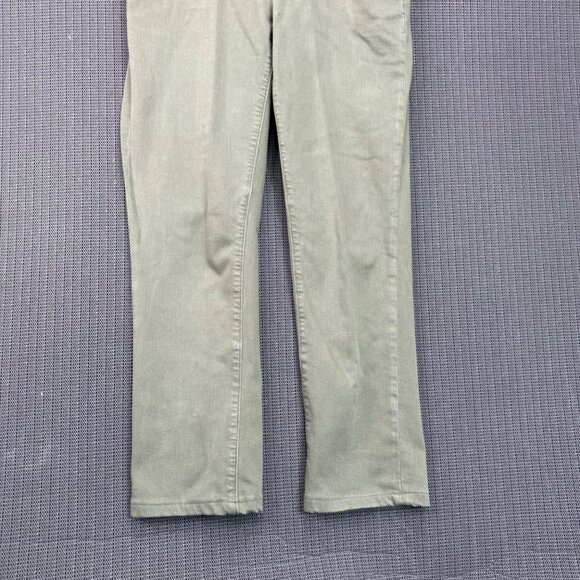 Lands End Womens Mid Rise Straight Leg Jeans Size 2P Khaki - Picture 8 of 13